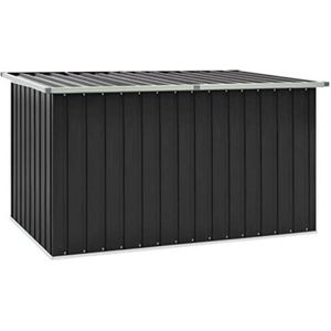 Velox Opbergbox tuinkussenbox waterdicht - Tuinkussenbox waterdicht - Kussenbox voor buiten - 171 x 99 x 93 cm - Antraciet
