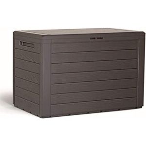 Opbergbox tuinkussenbox waterdicht - Tuinkussenbox waterdicht - Kussenbox voor buiten - ‎B 78 x D 44 x H 55 cm - Bruin