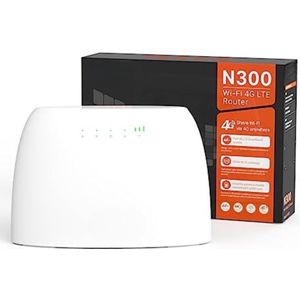 WiFi Router Simkaart - 4G LTE - Wit - Plug & Play