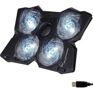 Laptop Cooler - Draagbaar - 17 inch - Zwart