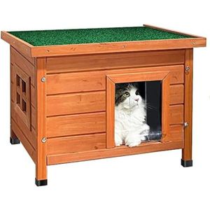 Kattenhuis Voor Buiten - Kattenhuis Buiten - Kattenhok - Kattenvilla - Kattenhuisje Hout