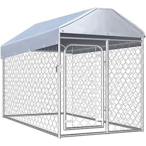 Hondenhok Buiten - Hondenhok Grote Honden - Hondenkennel Voor Buiten - 200 x 100 x 100/125 CM