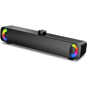 Soundbar pc - Pc soundbar - Computer soundbar - Soundbar computer - 9 x 39 x 19 cm - Zwart
