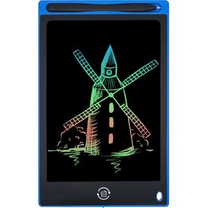LCD Tekentablet Kinderen - Blauw - 8,5 Inch - EcoDoen - Speelgoed - 3 Jaar - 4 Jaar - 5 Jaar - 6 Jaar - 7 Jaar - 8 Jaar - Schrijfbord - Tekenbord - Kado Tip - Kinder Cadeautjes - Kinderen - eWriter - Writing Tablet - Reisspeelgoed