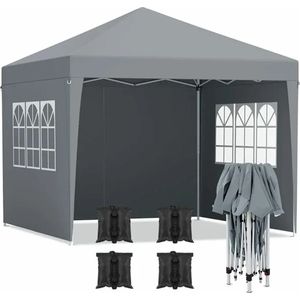 Partytent - Paviljoen - luxe tuintent opvouwbaar - partytent easy up - stevige party tent 3 x 3 m