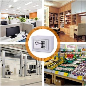 Kluis, elektronische kluis, meubelkluis, sleutelkluis, cijfertoetsenbord, veilig, vuurvast, waterdicht, perfect voor thuis, kantoor, hotel, business, sieraden, contant geld, opslag, zilver