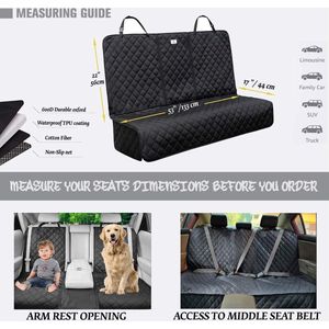 Autostoelhoes voor honden, universeel, 133 cm breed,Waterdichte autostoelhoes voor honden en kinderen, antislip, krasbestendig, duurzame autostoelbeschermer, niet compatibel met Isofix-autostoeltjes