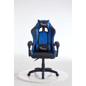 Rwina Bureaustoel - Ergonomische bureaustoel met kantelmechanisme - Ergonomische directiestoel - Ergonomische luxe gaming computerstoel - Voor gaming/kantoor/thuiswerk - Extra dikke vulling - Blauw