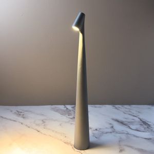 Draadloze Tafellamp | Delicate Glow | Verlichting | Lamp | Grijs | USB | 45cm