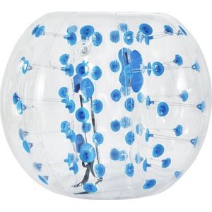 HDJ Opblaasbare Bumper Bal - Blauw - Bubble Voetbal - Snel Opblaasbaar - Duurzaam en Veilig - Bubble Voetbal in 5 Min Opgeblazen - Opblaasbare Zorb Bal voor Onvergetelijke Plezier - Blauw - Feesten - Voor Kinderen - voor Volwassenen