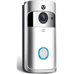 Momentum® - Wifi Deurbel met Camera - Real Time Tweerichtingsgesprekken - Nachtzicht - Waterdicht - Draadloos - HD Video - Mobile App - Zwart/Zilver