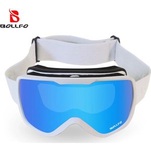 Ski Bril - Sneeuwscooter Ski Masker - Voor Mannen en Vrouwen - Anti-Mist - dubbele lens - Uv400 - Snowboard Accessoires - Orange, zwart