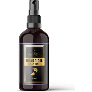 Velihan Beardcare - Baardolie - 100ml - Baardverzorging - Baardparfum - Baardolie voor korte en lange Baard - Baardgroei - Baardolie voor gevoeilige huid (100ml, Bay Rum)