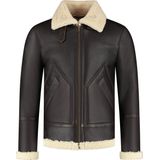 HUNTER - Shearling Lammy Coat - Chocoladebruin - Winterjas