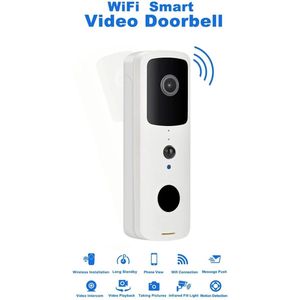 Wifi Camera Deurbel Camera Smart Home 1080P Video Deurbel Camera Buiten Draadloze Deurbel Nacht Beveiliging Intercom Camera Anti Diefstal