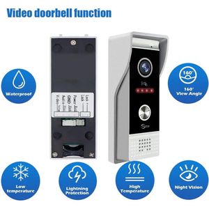 Smart-Shop Tuya Wifi Intercom - Draadloze Video Deurtelefoon Rfid Toegangscontrole Systeem Voor Villa Appartement - 7/10 Inch