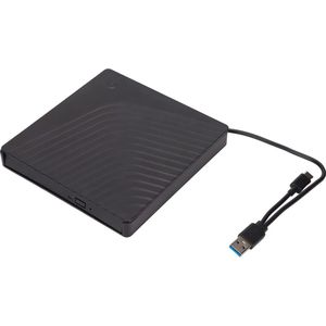 Draagbare Externe Dvd-drive USB 3.0 5 Gbps voor Laptop - Draagbare Dvd-speler Cd-drivebox 127 Mm 95 Mm SATA Dvd-rw-drive