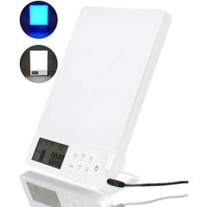 Lanedo Lichttherapie Lamp met 5 standen - Daglichtlamp - UV-Vrij - Zonlicht Lamp - Incl timerfunctie en Blauw Licht - Anti Depressie