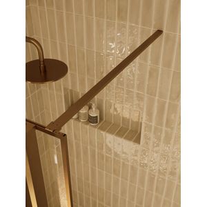 Stabilisatiestang voor badwand 70-120 cm roestvrij staal