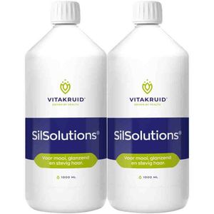Vitakruid - Silsolutions - Voordeelverpakking - 2 x 1000 ml - Vloeibare Silicium met Vitamine C