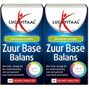 Lucovitaal Zuur Base - 2 x 50 tabletten - Voordeelverpakking