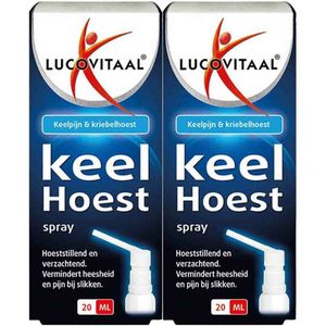 Lucovitaal Hoest en Keelspray - 2 x 20 ml - Voordeelverpakking