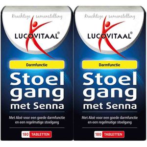 2x Lucovitaal Stoelgang met Senna 180 tabletten