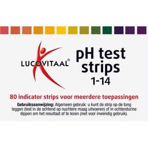 Lucovitaal - Zuur Base pH Test Strips - 8 Stuks - Voor Zuur-Base Balans