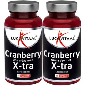 2x Lucovitaal Cranberry X-tra 30 capsules