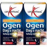 Lucovitaal Ogen Dag & Nacht Scherp Zicht - 2 x 30 capsules - Voordeelverpakking