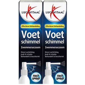 Lucovitaal Voetschimmel Eczeem Spray - 2 x 25 ml - Voordeelverpakking