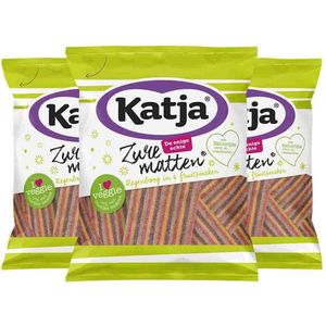 Katja - Zure Matten Regenboog - 3x 125 gr - Vegan - Natuurlijke Kleurstoffen