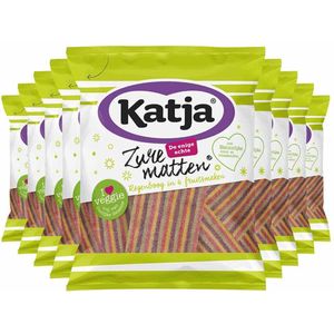 Katja - Zure Matten Regenboog - 9x125 gr - Vegan - Natuurlijke Kleur- en Smaakstoffen