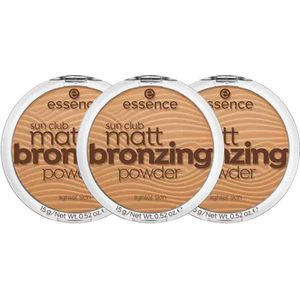 3x essence Sun Club Matt Bronzing Powder 01 Natural 15 gr