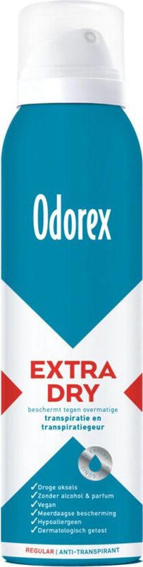 Odorex - Extra Dry - Antitranspirant Spray - 150 ml - Regular