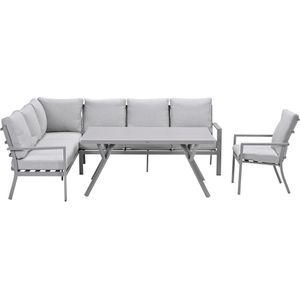 Garden Impressions Senja lounge dining set 4-delig links incl. stoel - valley sand