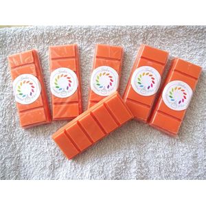 Linden Snapbar waxmelts wax melt geur PEACHY / PERZIK - handgemaakt - 100% sojawax - aromatic - voor geurbrander - huisparfum -