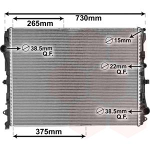 RADIATOR VOOR MERCEDES BENZ CLS-KL C219 2005-2011 0995003303