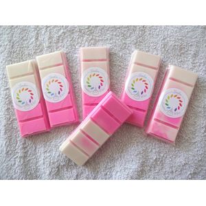Linden - Snapbar wax melts waxmelt geur ROZE TULIPPEN & WITTE JASMIJN - handgemaakt - 100% sojawax - aromatic - voor geurbrander - huisparfum -