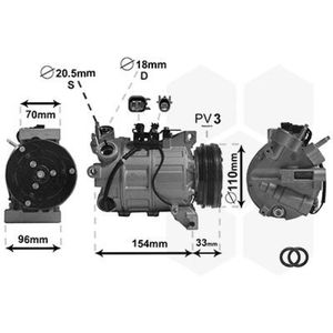 AIRCO COMPRESSOR VOOR FORD MONDEO BA7 2010-2015 31315453