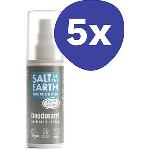Salt of the Earth Vetiver & Citrus Deodorant Spray (5x 100ml)