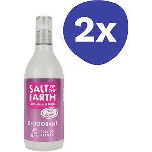 Salt of the Earth Deodorant Roll-on Refill - Peony Blossom (2x 525ml)