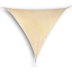 Schaduwdoek - Waterdoorlatend - Driehoek - Gelijke zijden - 4x4x4 m - Zonnedoek - Zand