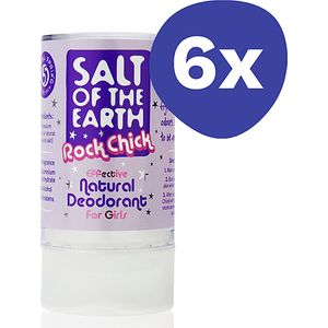 Salt of the Earth Rock Chick Natural Deodorant voor meiden (6+) (6x 90gr)