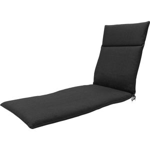 Madison - Ligbedkussen Black canvas eco+ - Ca. 190x60 cm