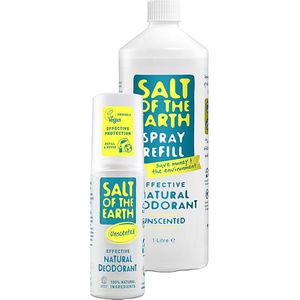 Salt of the Earth Unscented deodorant spray + refill