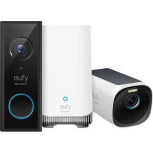 Eufycam 3 + Eufy Video Doorbell E340 + Homebase 3