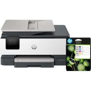 HP - OfficeJet Pro 8122e - Inkjetprinter - Met 1 Set Extra Cartridges - 20 Zwart-wit en 10 Kleurenpagina's per Minuut