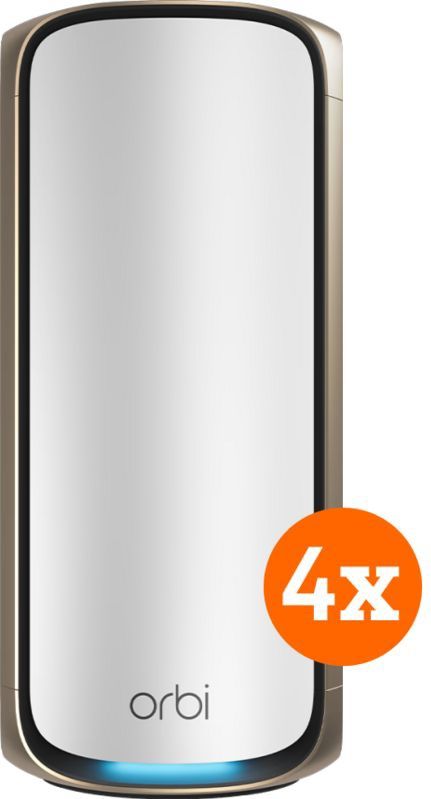 Netgear - Orbi 973 - Router - 4-pak - Wi-Fi 7 - Tot 11 Gbit/s