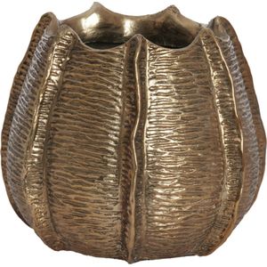 Vaas deco 20x24 cm FARYL antiek brons - De Woon Cadeau Winkel